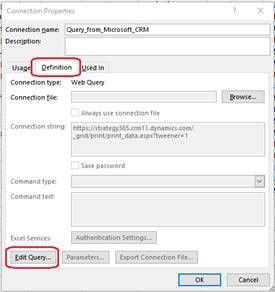 Connections Properties