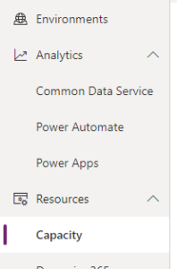 Resources > Capacity