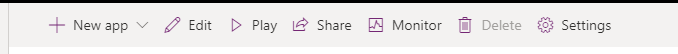 Power Apps Toolbar