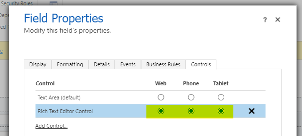Web, Phone & Tablet Properties