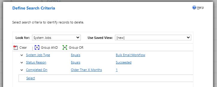 Bulk Email Criteria