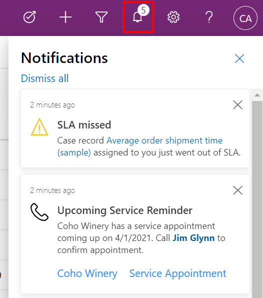Notification Centre