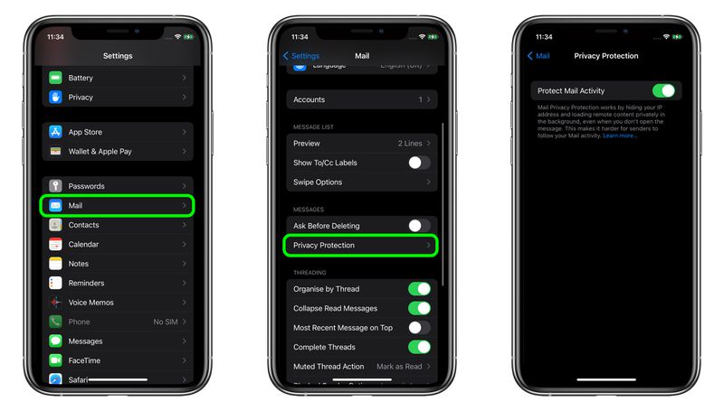 iPhone Settings