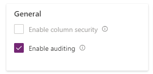 Column Auditing