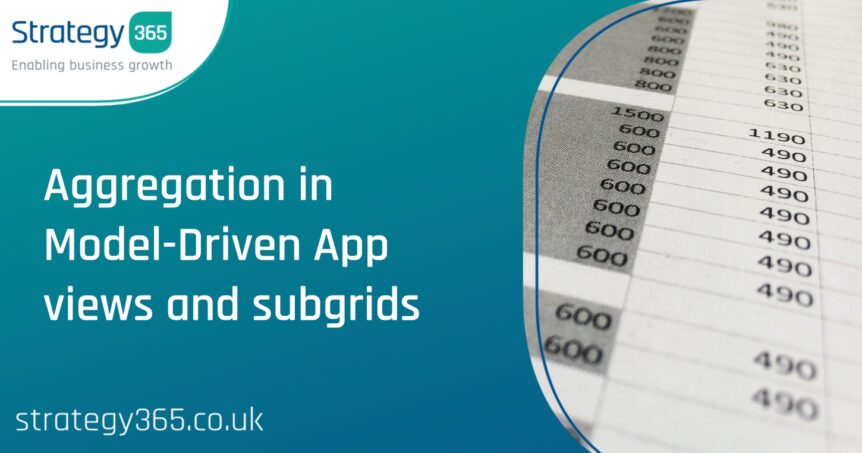 Aggregation in Model-Driven App views and subgrids
