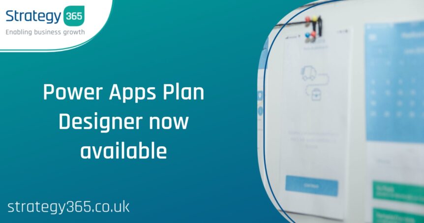 Power Apps Plan Designer now available
